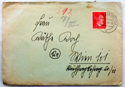 Feldpost von Hans 1945-02-21 1