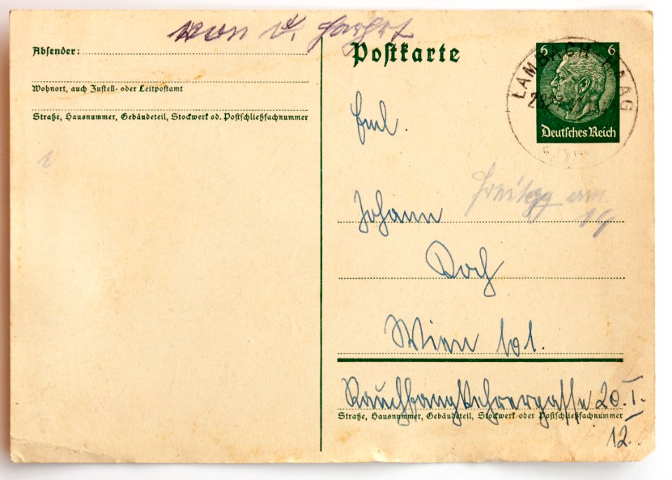 Feldpost von Hans-201