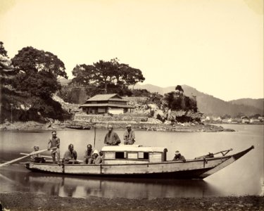 Felice Beato (British, born Italy - (Japanese Junk in Canal, Nagasaki) - Google Art Project