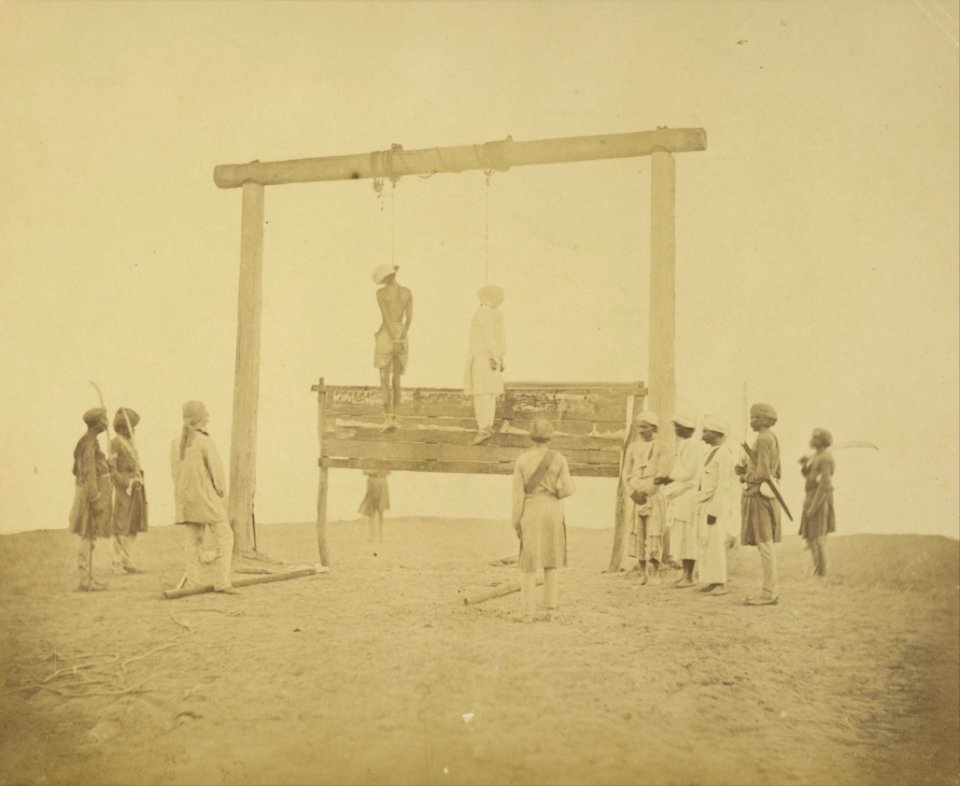 Felice Beato (British, born Italy - (Execution of Rebels, Lucknow) - Google Art Project