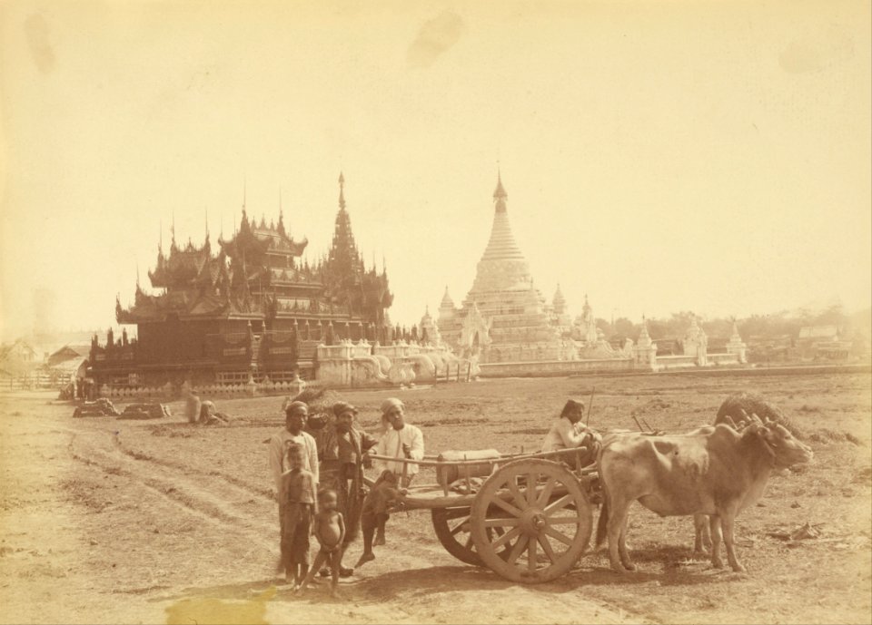 Felice Beato (British, born Italy - (Pagoda and Kyaung Built by the Captain of King Thibaw Min's Bodyguard) - Google Art Project
