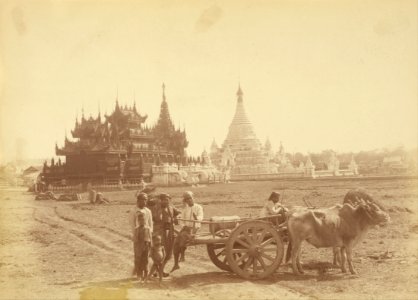 Felice Beato (British, born Italy - (Pagoda and Kyaung Built by the Captain of King Thibaw Min's Bodyguard) - Google Art Project