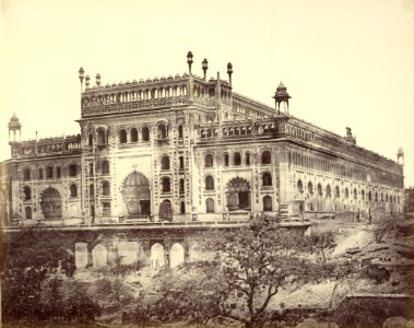 Felice Beato (British, born Italy - (Exterior of Asaf-ud-Daula's Imambara, or Tomb) - Google Art Project