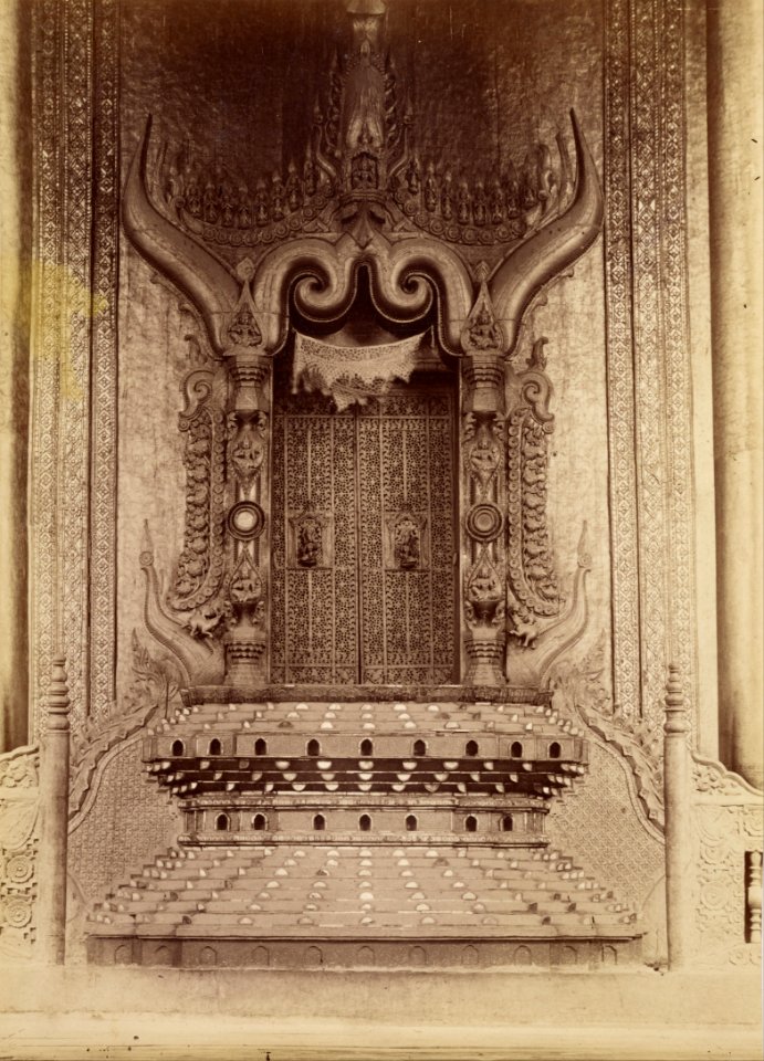 Felice Beato (British, born Italy - (King Thibaw Min's Throne Room - Mandalay) - Google Art Project