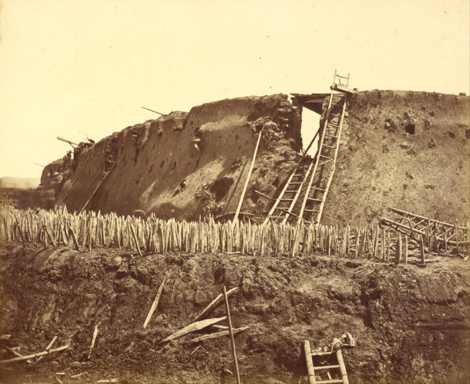 Felice Beato (British, born Italy - (Exterior of the Taku North Fort Immediately After Its Capture by Storm) - Google Art Project