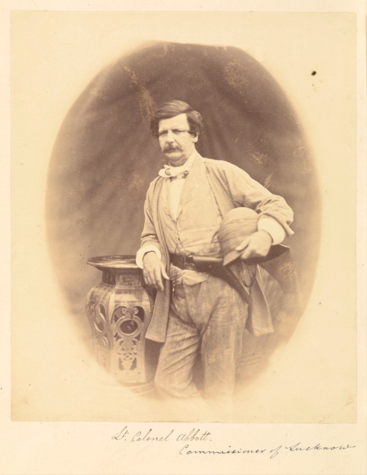 Felice Beato (British, born Italy - (Lieutenant-Colonel Abbott, Commissioner of Lucknow) - Google Art Project