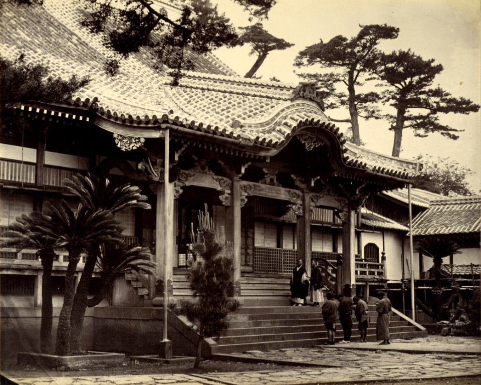 Felice Beato (British, born Italy - (The Main Hall at Daionji Temple, Nagasaki) - Google Art Project