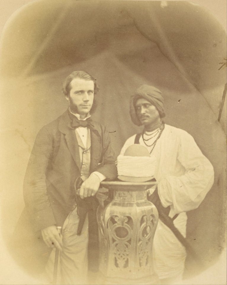 Felice Beato (British, born Italy - (Portrait of J.D. Forsyth, Esq., C.S. Sec., Chief Commander at Oude with his Indian Servant) - Google Art Project