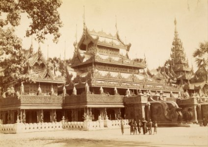Felice Beato (British, born Italy - Queen Soopyalat's Golden School at A. Road, Mandalay - Google Art Project