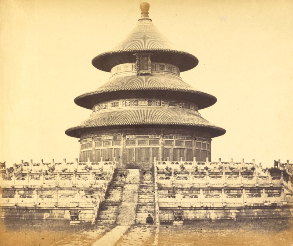 Felice Beato (British, born Italy - Sacred Temple of Heaven Where the Emperor Sacrifices Once a Year in the Chinese City of Pekin, Octob... - Google Art Project