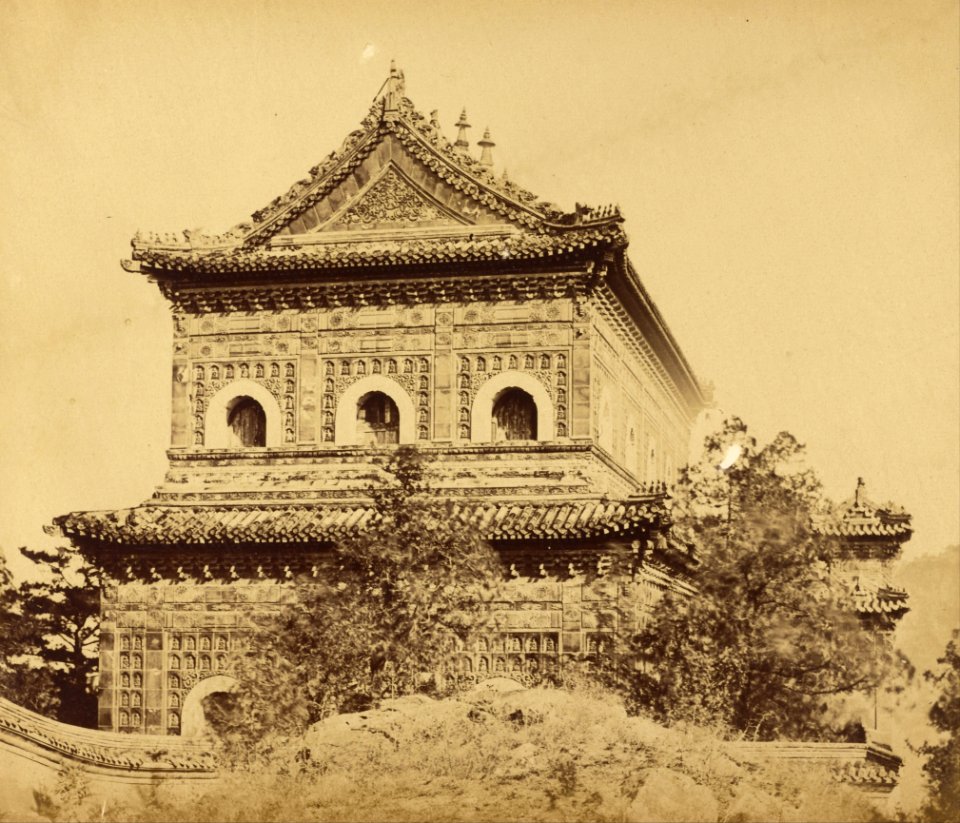 Felice Beato (British, born Italy - (The Great Imperial Porcelain Palace (Yuan Ming Yuan), Pekin, October 1860) - Google Art Project