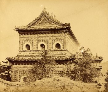 Felice Beato (British, born Italy - (The Great Imperial Porcelain Palace (Yuan Ming Yuan), Pekin, October 1860) - Google Art Project
