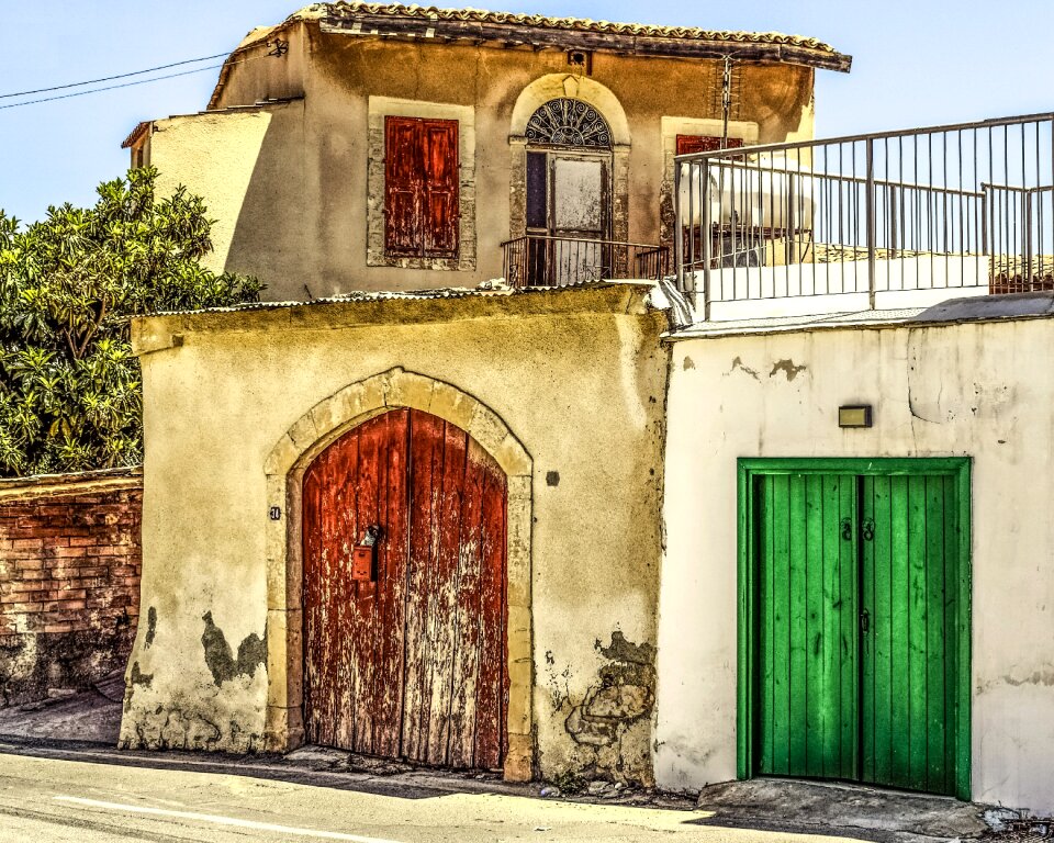 Aged weathered architecture