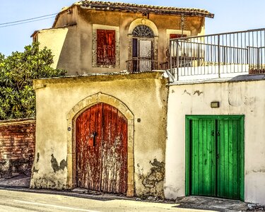 Aged weathered architecture photo