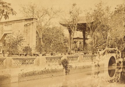 Felice Beato (British, born Italy - Howqua's Gardens, Canton - Google Art Project