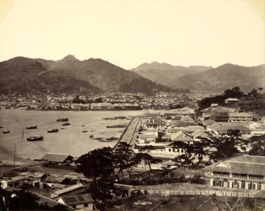 Felice Beato (British, born Italy - (Partial Panoramic View of Nagasaki) - Google Art Project