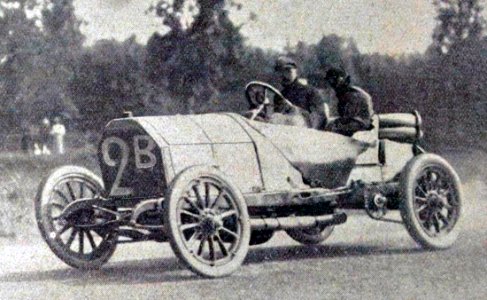 Felice Nazzaro, deuxième du Grand Prix de l'ACF 1906