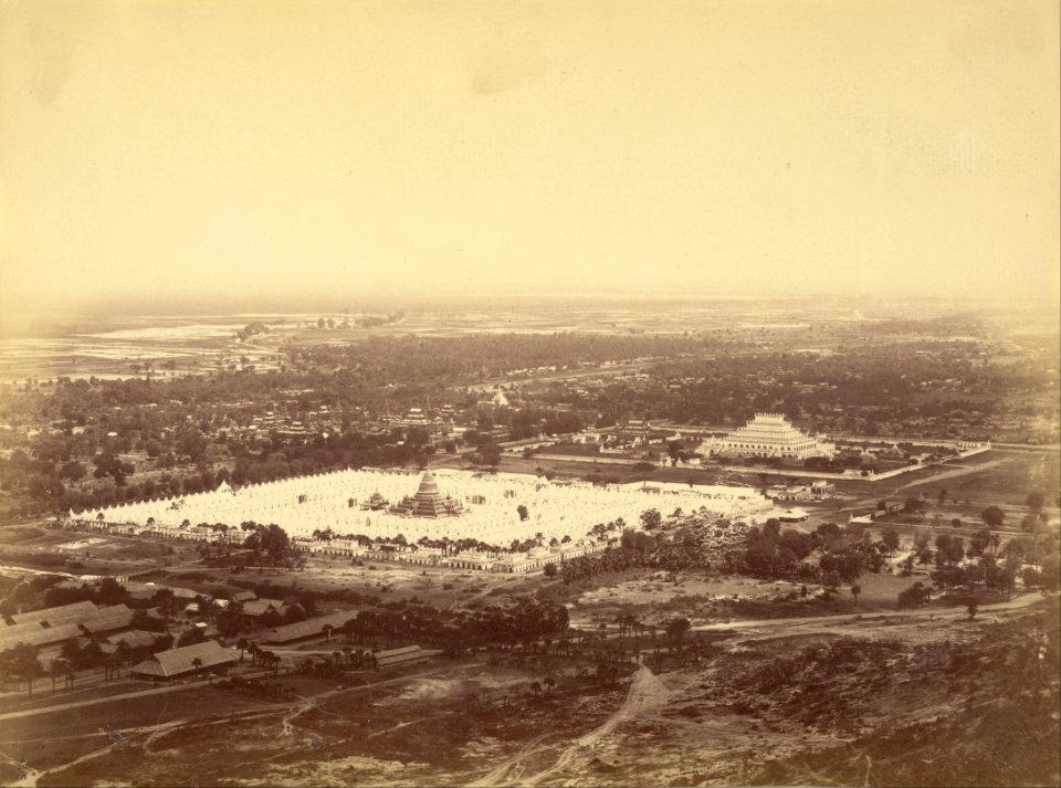 Felice Beato (British, born Italy - General View of Mandalay from Mandalay Hill Showing the 450 Pagodas and the Incomparable Pagoda - Google Art Project