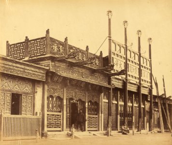 Felice Beato (British, born Italy - Street and Shops in the Tartar City of Pekin, October 29, 1860 - Google Art Project photo