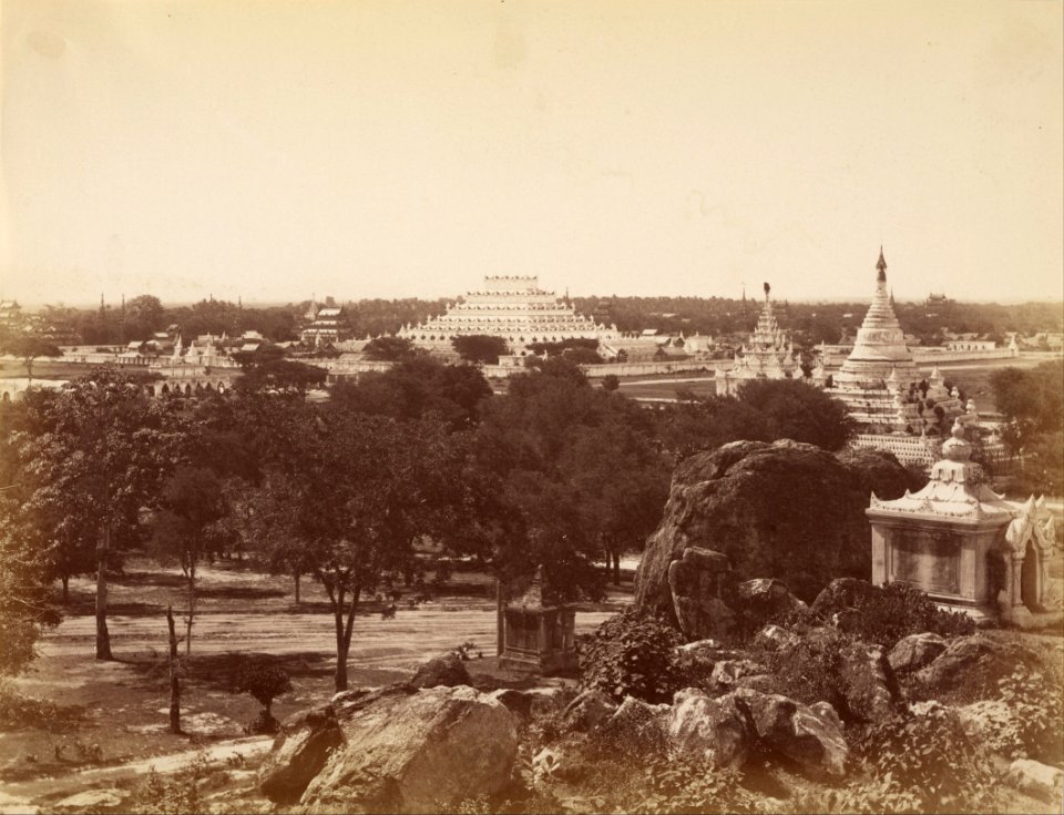 Felice Beato (British, born Italy - The Incomparable Pagoda from Mandalay Hill - Google Art Project