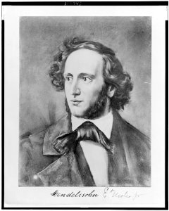 Felix Mendelssohn-Bartholdy, head-and-shoulders portrait, facing left LCCN99400921