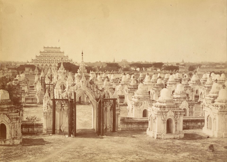 Felice Beato (British, born Italy - The 450 Pagoda from the Central Pagoda - Mandalay - Google Art Project