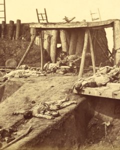 Felice Beato (British, born Italy) - (Interior of the Angle of Taku North Fort Immediately After Its Capture by Storm) - Google Art Project (cropped)