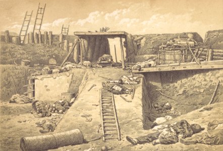 Felice Beato (British, born Italy - Interior of North Fort Taku, at the Angle Where the British Troops Entered - Google Art Project