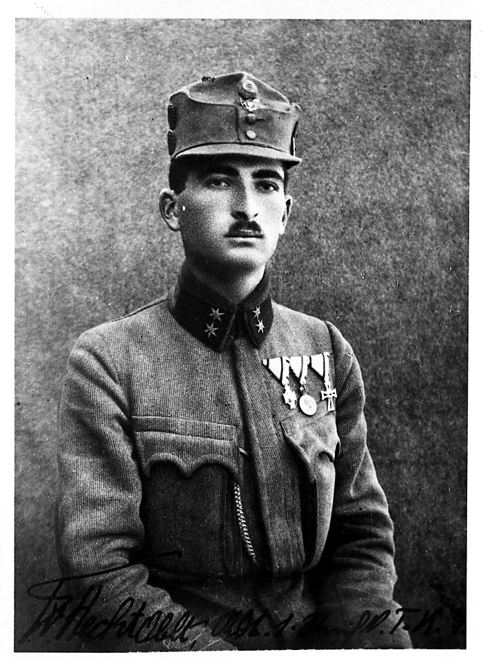 Felix Hecht von Eleda (tenente comandante della prima compagnia esploratori del primo reggimento Kaiserjäger) fonte Centro Studi Judicaria, Fondo Ongari