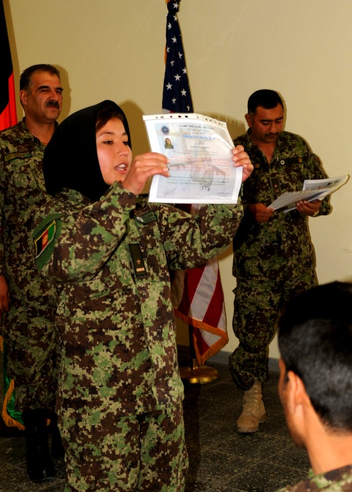 Female Afghan Air Force Graduate (5166081879)