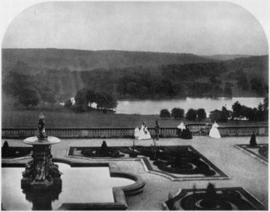 Fenton, Roger - Die Terrasse und der Park des Hauses Harewood (Zeno Fotografie)