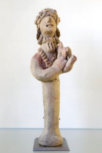 Female lyre player Louvre AM1460