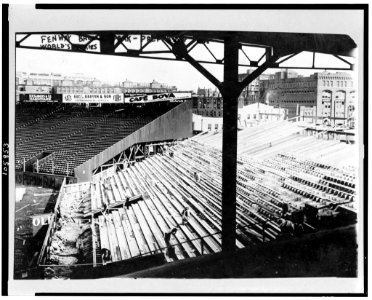 Fenway Ball Park, in preparation for World Series LCCN92513261