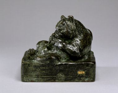 Ferdinand Barbedienne - Bear in a Trough - Walters 27111 - Profile