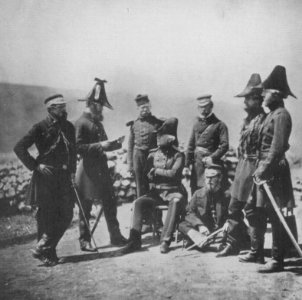 Fenton, Roger - Generalleutnant Sir George Brown und Gefolge (Zeno Fotografie)