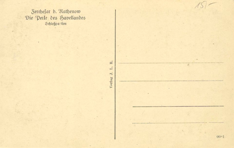 Ferchesar, Brandenburg - Schlosspartien (back) (Zeno Ansichtskarten)