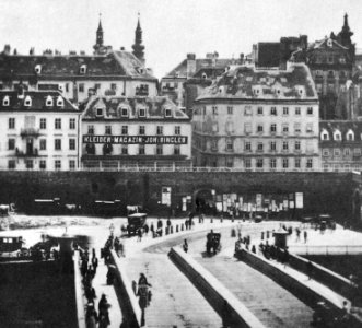 Ferdinandsbrücke um 1850