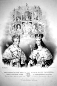 Ferdinand I. und Anna Maria Carolina Litho