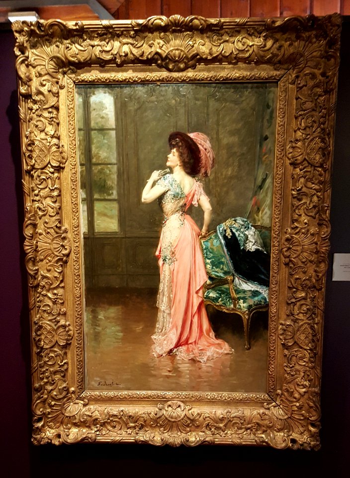 Ferdinand Roybet - Portrait de Consuelo Fould au Château de Bécon