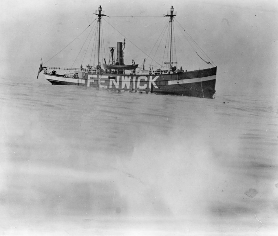 FENWICK Island lightship of United States Coast Guard - NH 104