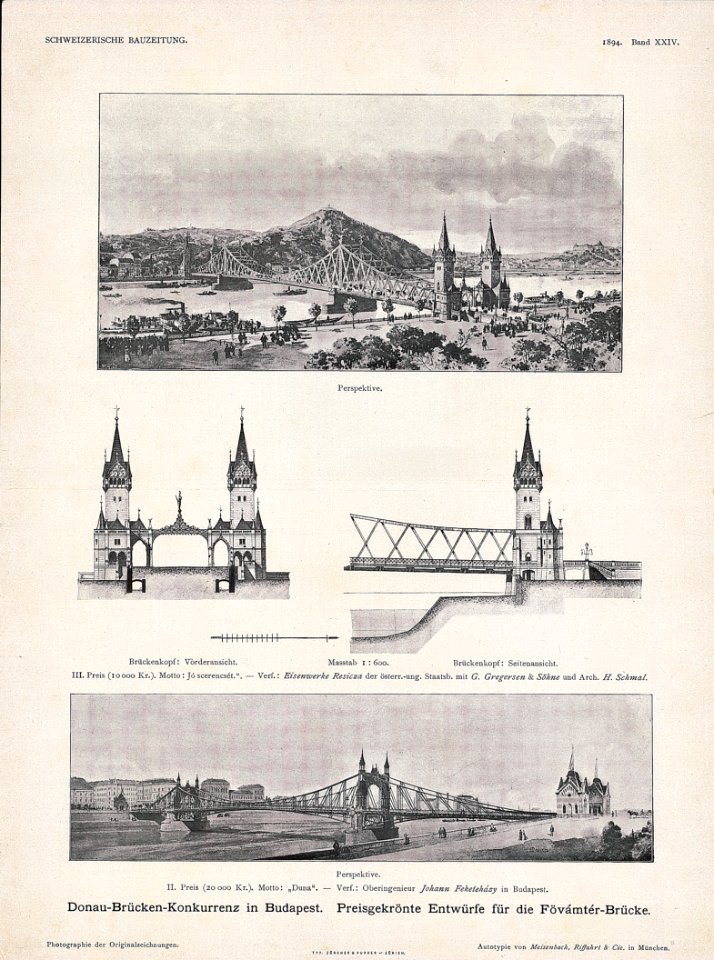 Ferenc József híd tervei 1894 – ETH-BIB Ans 05078-002