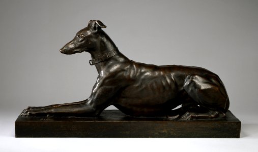 Ferdinand Barbedienne - Greyhound - Walters 27475 - Profile