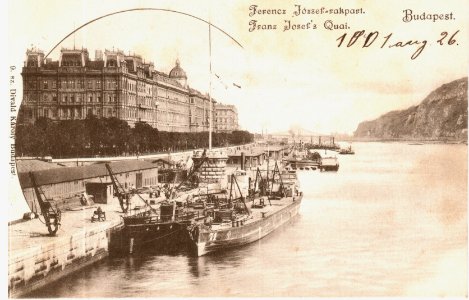Ferencz József rakpart - 1900 körül (1)
