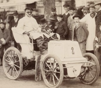 Fernand Charron, deuxième du Paris-Bordeaux 1898