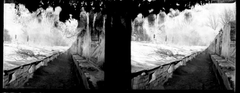 Ferme de Jonchery. Ruines. Cantonnement - Fonds Berthelé - 49Fi763