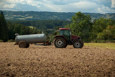 Tractor tank farmer photo