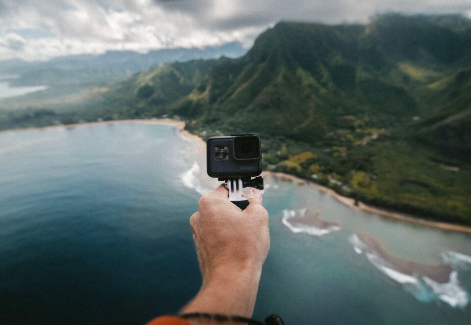 Selfie nature landscape