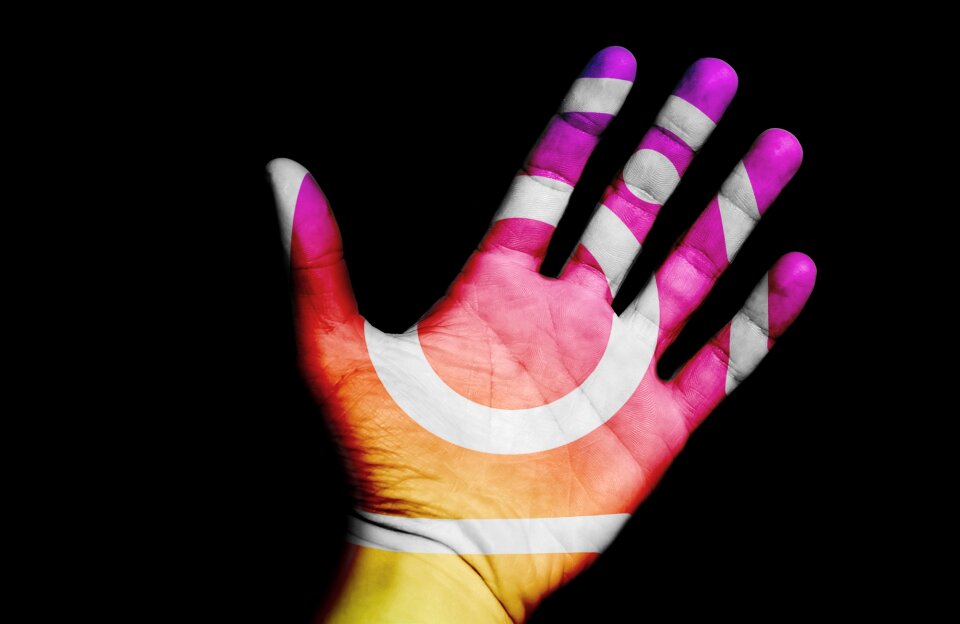 Business hand black business