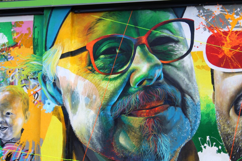 Expression street art man