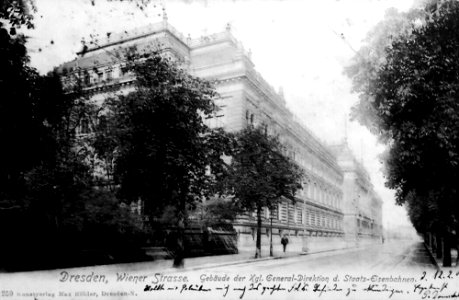 Ferrocarril del estado sajón real - administración central II bella época Dresde